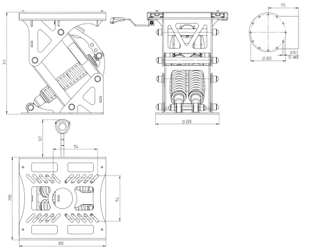 Стойка амортизационная 300S V2 (PRAKTIK.PRO)