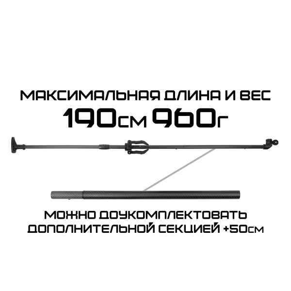 Зимний механический ротатор FishID (карбон)