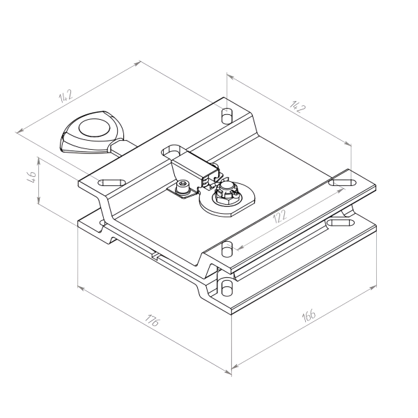 Поворотный механизм под кресло Практик AL