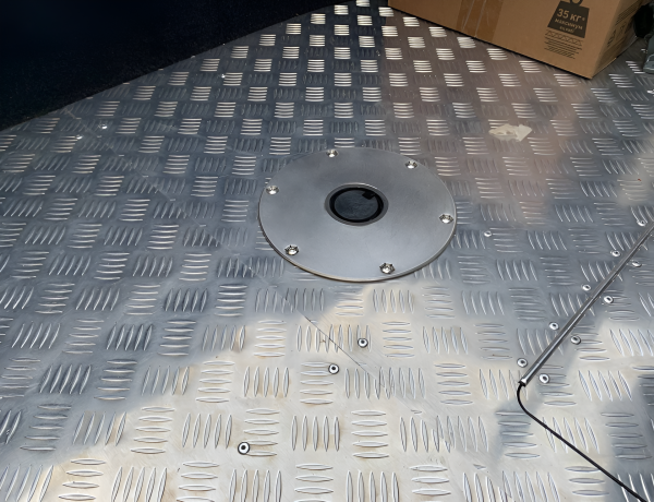 Основание стойки сидения палубное врезное (плоское)