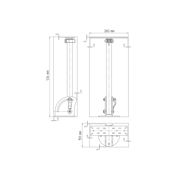 Стойка для монитора эхолота (PRAKTIK.PRO)