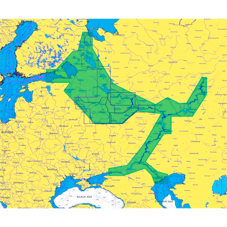 Карта глубин Lowrance С-MAP RS-Y050 + Navionics EU652L (52XG)